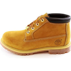 Bottes Timberland NELLIE DBLE WHEAT YELLOW pour femme - Cuir imperméable - Blanc