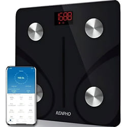 RENPHO Pèse Personne Impédancemètre Balance Connectée Bluetooth Électronique Digital Balance Impedancemetre avec 13 Données