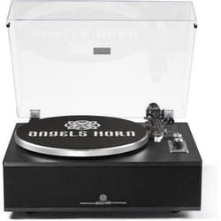 ANGELS HORN Platine Vinyle Bluetooth - Tourne-Disque à 2 Vitesses Haute-Fidélité avec Haut-parleurs Intégrés - Édition Classique