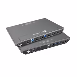 AV Access Commutateur KVM Double Moniteur 2 PC 2 Écran avec 3 Ports USB 3.0