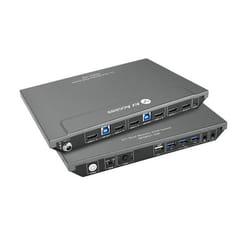 AV Access Commutateur KVM Double Moniteur 2 PC 2 Écran avec 3 Ports USB 3.0