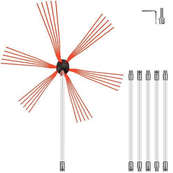 Herisson de ramonage - canne de ramonage - kit de ramonage Vevor - Chimney Sweep Kit 20FT