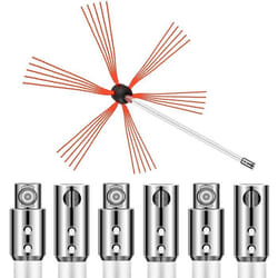 Kit de ramonage - VEVOR - YCS7M - 7 tiges en nylon - Flexible - Compatible perceuse électrique