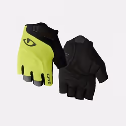 Giro Bravo Gel Glove, Mitaines, Bicyclette, L, SML, Mâle, Noir, Jaune