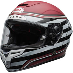 Bell Race Star DLX RSD The Zone Casque, blanc-rouge, taille S pour Hommes