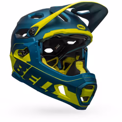 Bell Helmets Super DH MIPS Bleu, Citron vert