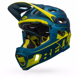 Bell Helmets Super DH MIPS Bleu, Citron vert