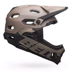 Bell Helmets Super DH MIPS, Casque intégral, Construction par moulage, Visière de casque, Mat