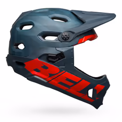 Bell Helmets Super DH Spherical, Casque intégral, Construction par moulage, Visière de casque, Mat