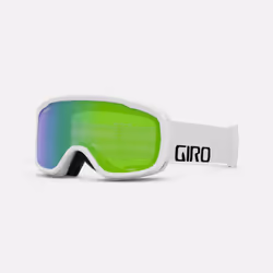 Giro Roam Flash Goggle, Blanc, Hommes, Verres sphériques, Polycarbonate, Blanc, Vert, Jaune