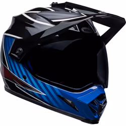 Bell MX-9 Adventure MIPS Dalton Casque de motocross, noir-bleu, taille L pour Hommes