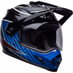 Bell MX-9 Adventure MIPS Dalton Casque de motocross, noir-bleu, taille L pour Hommes