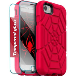 Coque pour iPhone SE 2022/2020iPhone 8/7/6/6S avec 2 protecteurs décran en Verre trempéRobuste et résistante aux Chocs pour iP