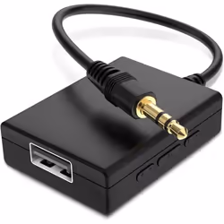 ANDTOBO Adaptateur USB vers Aux AudioAdaptateur mâle vers USB femelle 35 mm pour écouter de la musique avec une clé USB dans  ...
