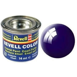 Peinture pour maquette - REVELL - Bleu Nuit Brillant - 14 ml - Glycéro - Non toxique