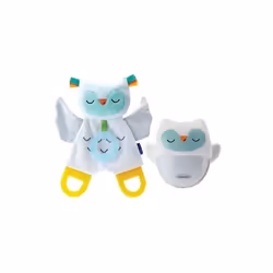 Infantino - Coffret cadeau 302036 - Veilleuse et Chouette en peluche luminescente