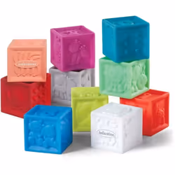 Sac vinyl 10 cubes souples Infantino