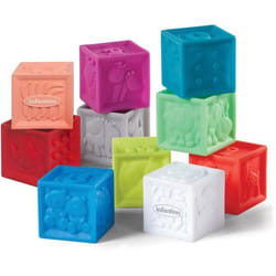 Sac vinyl 10 cubes souples Infantino