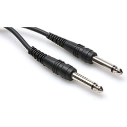Hosa Technology CPP-110 câble audio 3 m 6,35 mm TS Noir