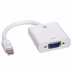 V7 CBL-MV1WHT, 0,17 m, Mini DisplayPort, DB-15, Mâle, Femelle, 1920 x 1200 pixels