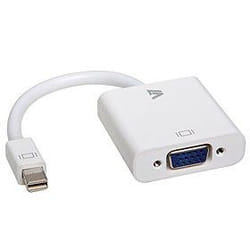 V7 CBL-MV1WHT 0,17 m Mini DisplayPort DB-15 Blanc