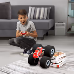 Air Hogs Super Soft, Stunt Shot Véhicule de cascade radiocommandé d'intérieur à roues souples, pour les enfants à partir de 5 ans