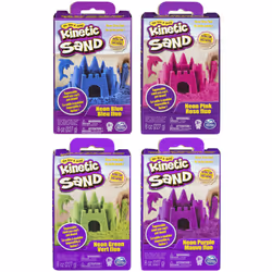 Kinetic Sand SABLE À MODELER - PACK DE SABLE COLORÉ 227 G - Pack de Sable Coloré et Fluo - Alternative Pâte à Modeler - Jouet ...