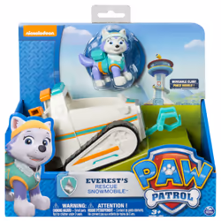 PAW Patrol - Snowmobile et Everest (véhicule et figurine)