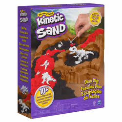 COFFRET FOSSILES DE DINOSAURES 454 G Kinetic Sand, Garçon/Fille, Mexique, CE, 231 mm, 75 mm, 285 mm