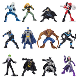 DC Comics , BATMAN, Mini-figurines à l'échelle 5 cm à collectionner dans une boîte surprise (les personnages et les styles peuvent varier)
