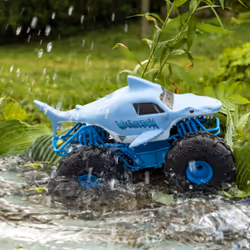 Monster Jam - VOITURE RC MEGALODON STORM - Voiture Radiocommandée - Echelle 1:15 - 6056227 - Voiture enfant