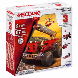 Meccano - VEHICULES DE SECOURS 3 MODELES - 3 Modèles De Véhicules De Secours A Construire - Jeu de Construction Avec 2 Outils Et 87 Pièces - 6026714 - Jouet Enfant 10 Ans et + - Vue supplémentaire 6