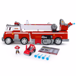 PAW Patrol - Camion de pompier Ultimate Rescue avec échelle extensible de 60 cm, à partir de 3 ans, Camion, 3 an(s), AAA, Pla ...