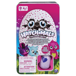 Spin Master Games Hatchmals - Maxi jeu de cartes avec figurine + boîte en métal