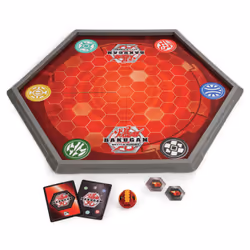 Bakugan BATTLE PLANET – ARÈNE DE COMBAT POUR BILLES – Jeu de plateau avec 1 Figurine à Collectionner et Cartes – 6045142 – Tirée du Dessin Animé – Jouet Enfant 6 Ans et +