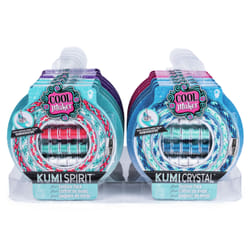Cool Maker , mini coffret de mode KumiSpirit (rose/bleu turquoise/blanc), fabrique jusqu'à 4 bracelets, à partir de 8 ans