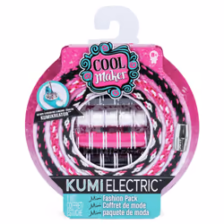 Cool Maker , mini coffret de mode KumiSpirit (rose/bleu turquoise/blanc), fabrique jusqu'à 4 bracelets, à partir de 8 ans