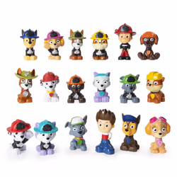 PAW Patrol Mini Figurines (Assort) (Barquette), 3 an(s), Plastique, Multicolore