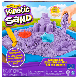Kinetic Sand SABLE À MODELER - COFFRET CHÂTEAU BAC À SABLE 454 G + 4 ACCESSOIRES - Sculpte à l'Infini ce Sable à Modeler, Sab ...