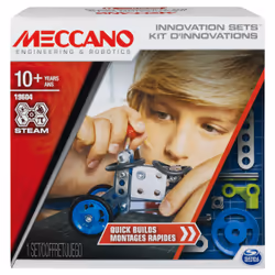 Meccano Set 1 – Kit D’Inventions – Montages Rapides, Jeu de construction, 10 an(s), Plastique, 92 pièce(s), 170 g