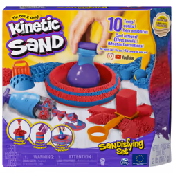 Kinetic Sand Sable Magique - Coffret SANDISFYING 907 G + 10 MOULES - Créé Différentes Formes Hypnotisantes Avec Ce Sable Magi ...