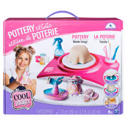 Cool Maker - ATELIER DE POTERIE - Tour De Potier - Machine Création À L'Argile - Simplicité Sécurité - Tendance Fun Facile - Créez Vos Propres Accessoires - Jouet Enfant 8 Ans et + - Loisirs Créatifs