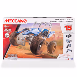 Meccano Buggy Tout-Terrain 15 Modèles, Ensemble de monteur de véhicule, 8 an(s), Métal, Plastique