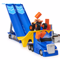 Monster Jam , Coffret Camion transformable 2-en-1 officiel avec monster truck El Toro Loco exclusif en métal moulé à l'échell ...