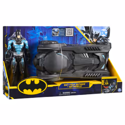 DC Comics BATMAN - PACK BATMOBILE + FIGURINE BATMAN 30 CM - - Véhicule Batmobile Et Figurine Articulée 30 cm - 6058417 - Jouet Enfant 4 Ans et +