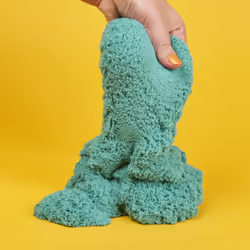 Kinetic Sand , Sachet de 907 g de sable scintillant Turquoise scintillant entièrement naturel à écraser, mélanger et sculpter