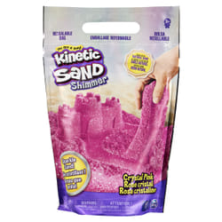 Kinetic Sand , Sachet de 907 g de sable scintillant Rose cristal entièrement naturel à écraser, mélanger et sculpter