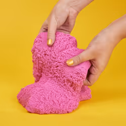 Kinetic Sand , Sachet de 907 g de sable scintillant Rose cristal entièrement naturel à écraser, mélanger et sculpter