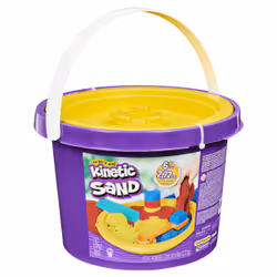 Kinetic Sand - SEAU DE SABLE 2,72 KG + OUTILS - Avec 3 couleurs de sable et 3 outils pour un jeu créatif sans fin - Sable Magique A Modeler Pour Enfant A Partir de 3 ans