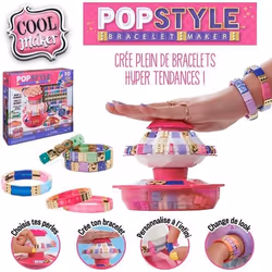 Cool Maker - POP STYLE - Machine Kit Bracelet - Création bracelets - Bracelet Amitié - Utilisation Simple - Tendance Fun &amp; Facile - Rangement Intégré - Jouet Enfant 7 Ans et + - Loisirs Créatifs